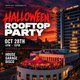 Flyer for Halloween Rooftop Party (Imprint)