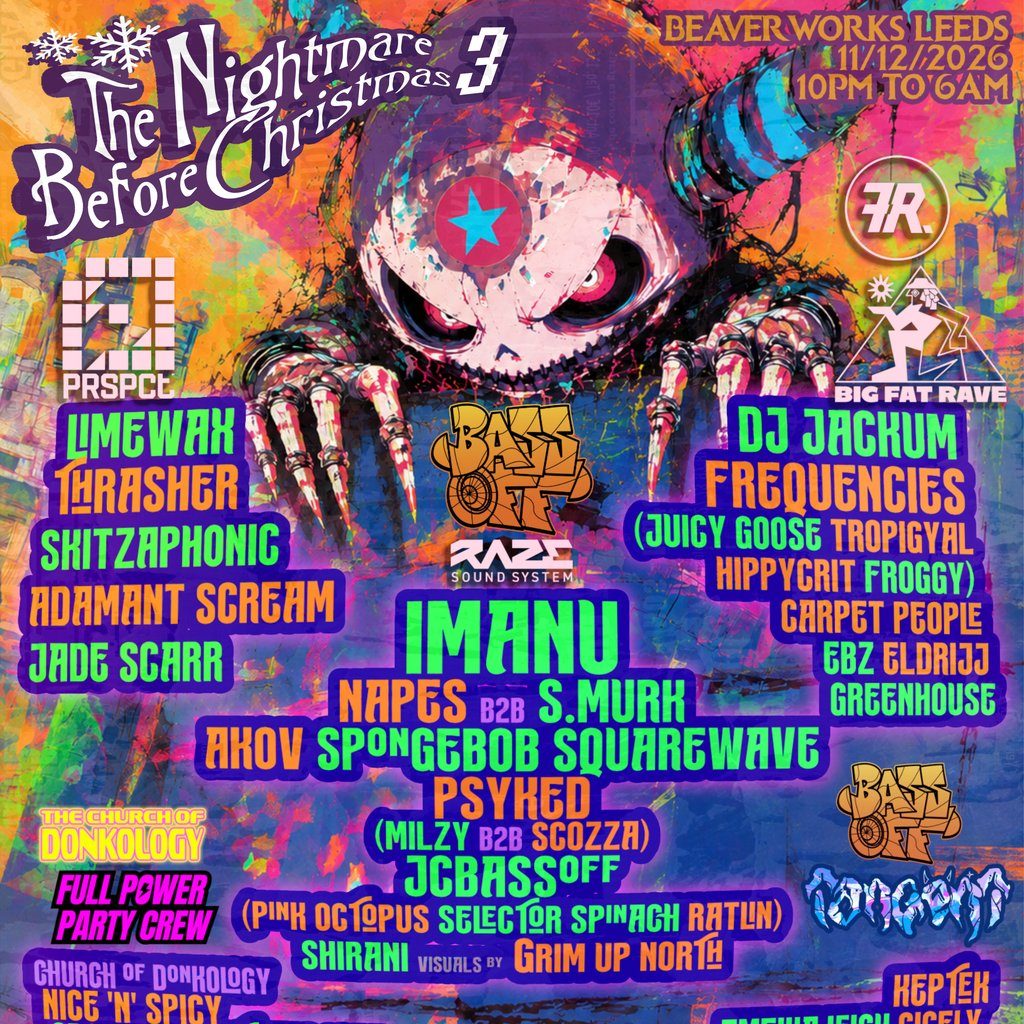 Flyer for The Nightmare Before Christmas 3