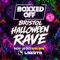 Flyer for BOXXED OFF Bristol Halloween Rave