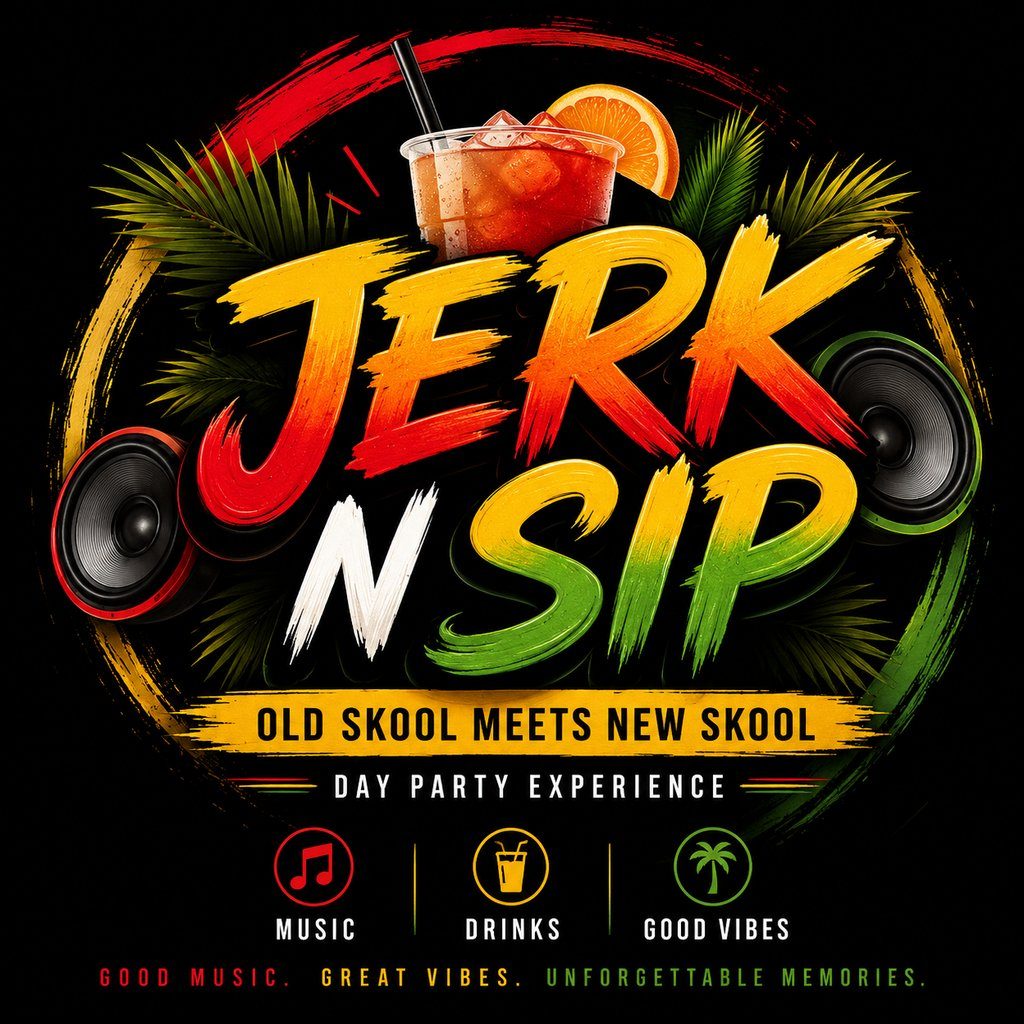 Flyer for Jerk N Sip Present Last Of Summer Whine