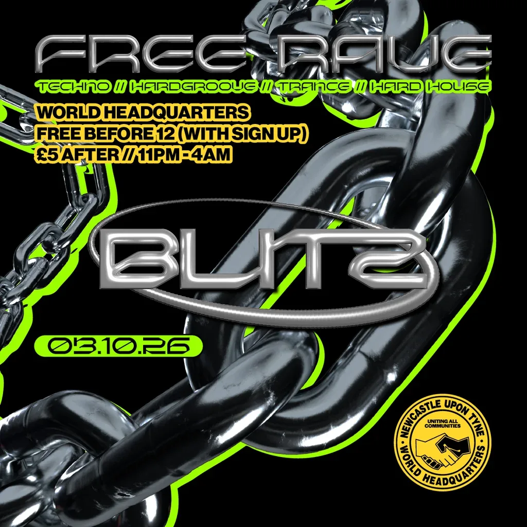 Flyer for BLITZ - Techno/Hardgroove/Trance/Hard Dance - FREE RAVE