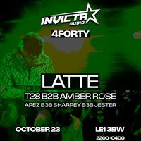 Flyer for INVICTA AUDIO X 4Forty | Leicester