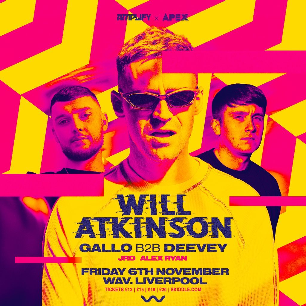 Flyer for Apex X Amplify Presents: WILL ATKINSON