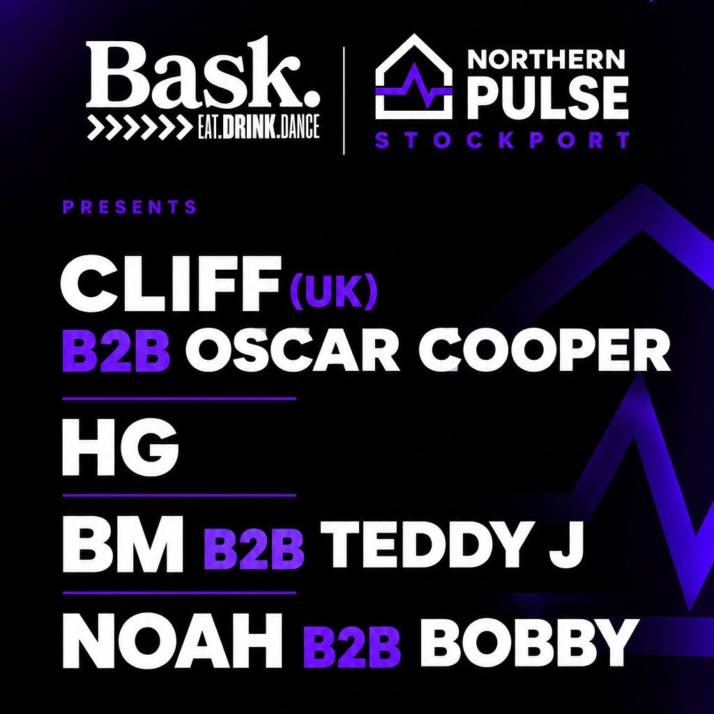 Flyer for Northern pulse X Bask residency opening