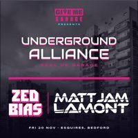 Flyer for GIVE ME GARAGE Presents UNDERGROUND ALLIANCE