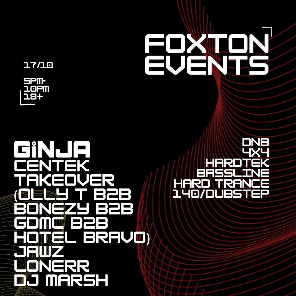 Flyer for Foxton Takeover at Bar Iguana