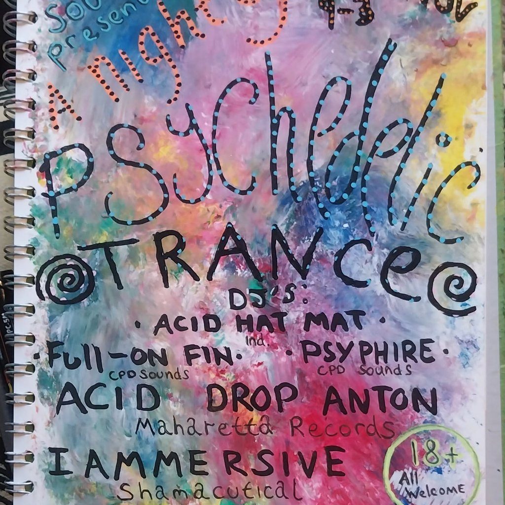 Flyer for A Night of Psychedelic Trance