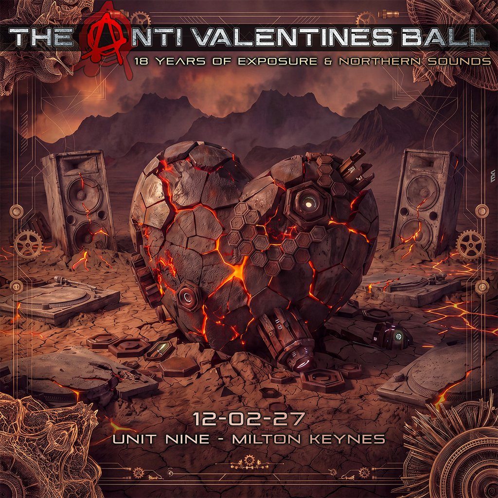 Flyer for The Anti Valentines Ball 2027
