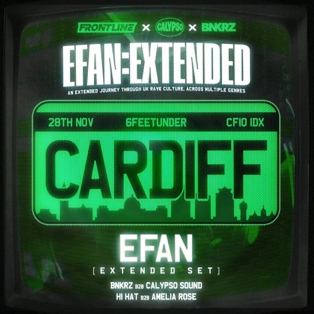 Flyer for EFAN:EXTENDED [Cardiff]