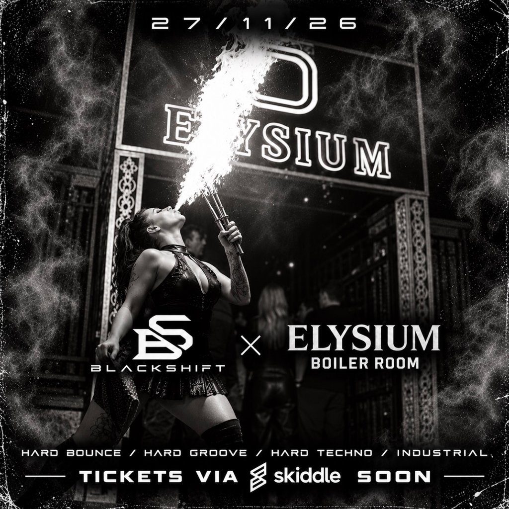 Flyer for Blackshift Techno Events 001