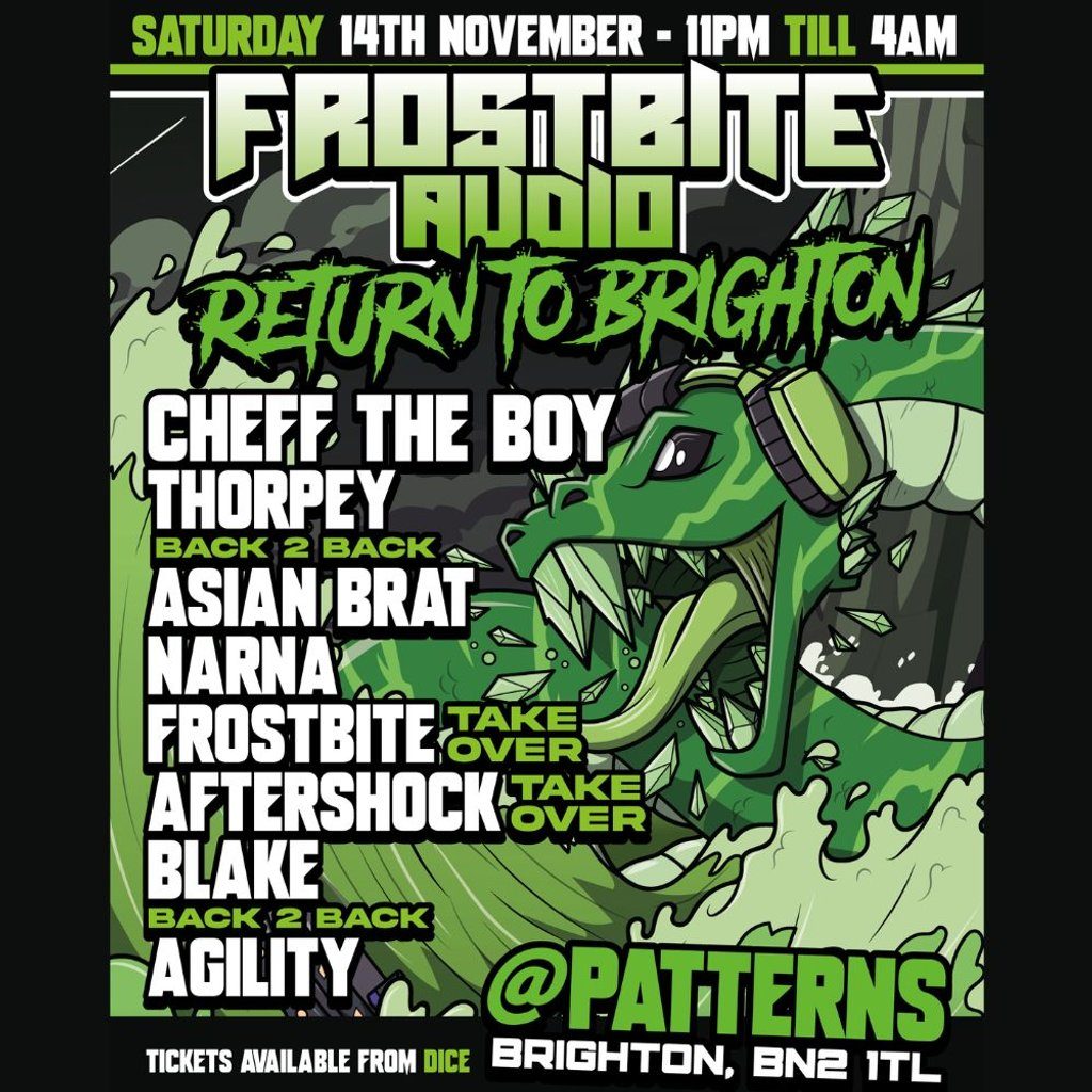 Flyer for Frostbite Audio