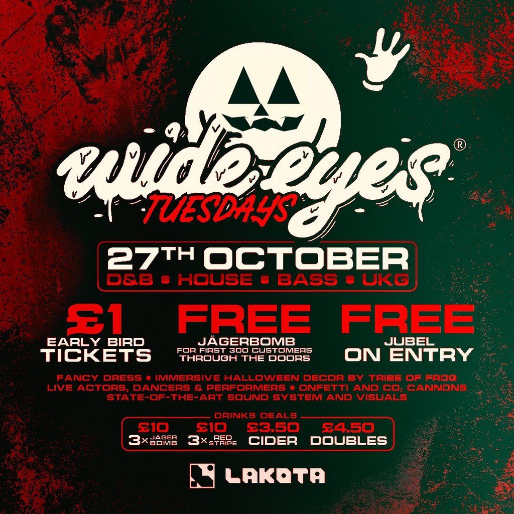 Flyer for Wide Eyes Halloween