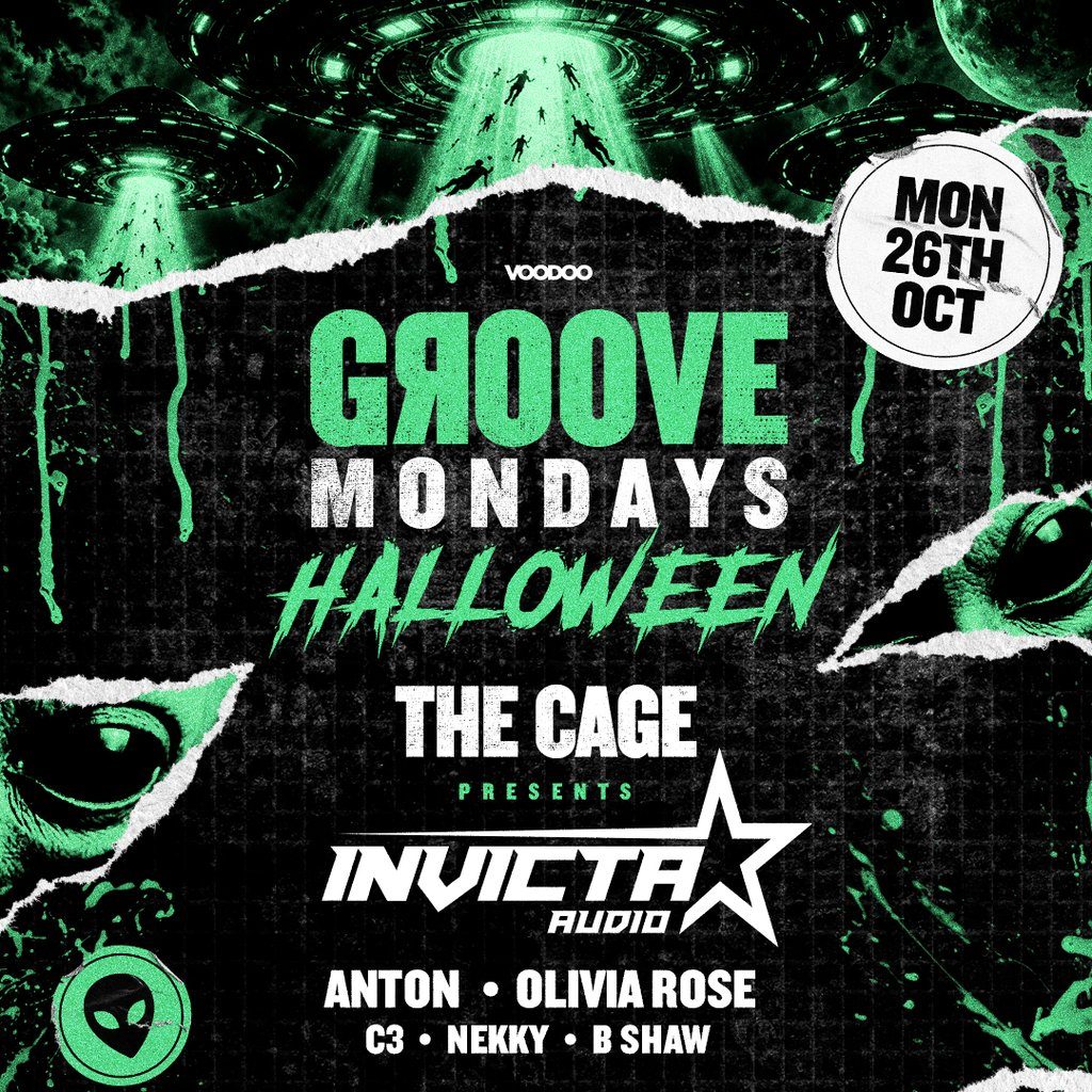 Flyer for GROOVE HALLOWEEN  - Monday 26th October  @ MiNT XL