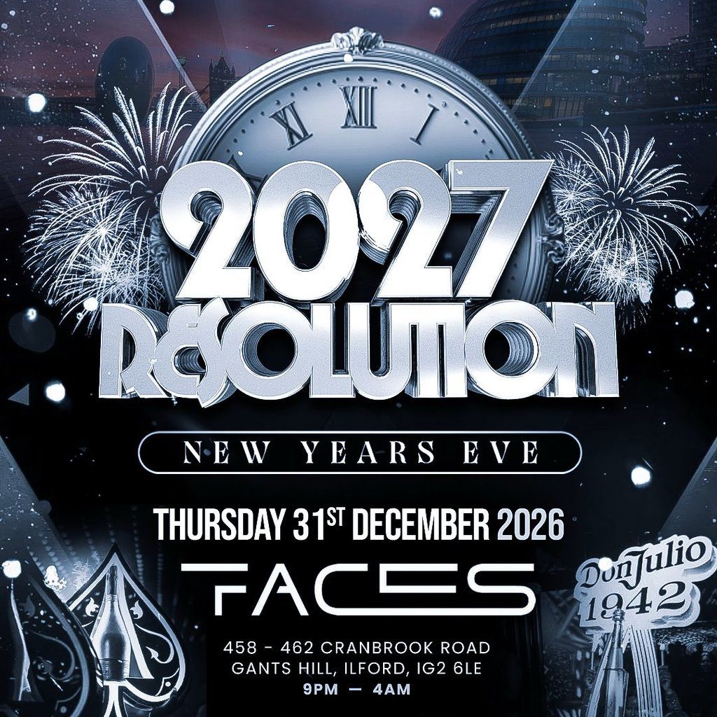 Flyer for Resolution 2027 - NYE Spectacular