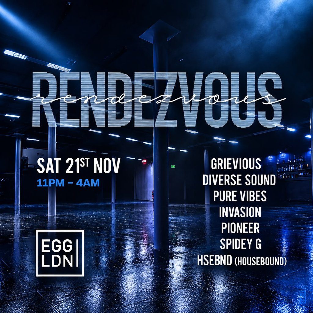 Flyer for Rendezvous - Throwback House Party